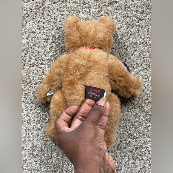 Vintage Gund Teddy Limited Edition 1989 Collector's Bear Gold Tag 8” - Picture 4 of 6